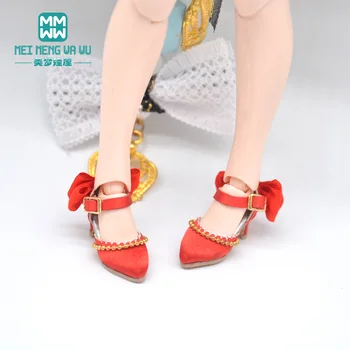 2.8 cm Mini igrače lutka čevlji za 28-30 cm blyth Azone OB23 OB24 moda Lok Saten visokih petah