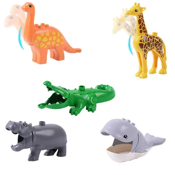 20-50pcs Živali Model Številke Gradnik, Slon, Opica Konj Združljiv Legoing Opeke Igrače Za Otroke Darila
