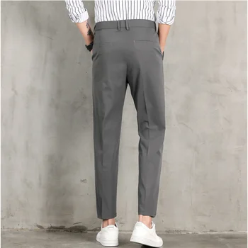 2020 Nov slog Moški Visoke kakovosti v pomlad Poslovno Obleko in Hlače / Men ' s slim fit prosti obleko hlače za Moške socialne hlače 36