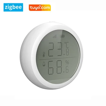 2020 Novo ZigBee Temperatura Vlažnost Senzor Pametni Dom, Avtomatizacija Z LCD Zaslona Delo Z TuYa Smart Življenje ZigBee Hub