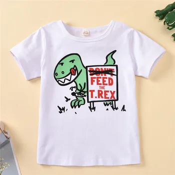 2020 Otroci T-shirt Za Boy 2020 Dinozaver Tiskanja Fantje T Shirt Za Dekleta Vrhovi Risanka Otroci Tshirt Oblačila Dropshiping