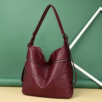 2020 Vintage Stilu, Ženske Torbice Usnjene luksuzne ročne torbe ženske torbe Oblikovalec Velike Zmogljivosti 3in1 Tote Torba Sac Bolsa