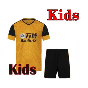 2021 Za Otroke Kompleti Camisa de Futebol FABIO SILVA 20 21 Wolverhampton VITINHA RAUL NEVES nogomet kit Wande Majice