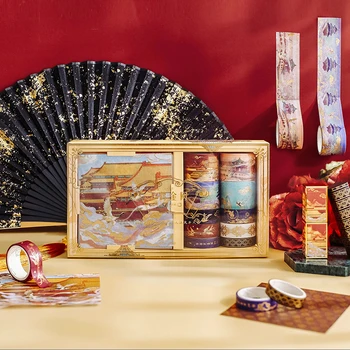 20pcs Pekingu Palace Muzej gradnje, papir, lepilni trak, starodavne Kitajske luksuzni slog maskirni trak, šminka dnevnik nalepke DIY