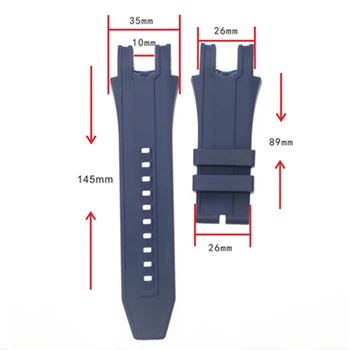 26 mm silikonski watch trak za Invicta Izlet Model 24276 52mm watchband zapestnica pasu udobno in nepremočljiva Dodatki