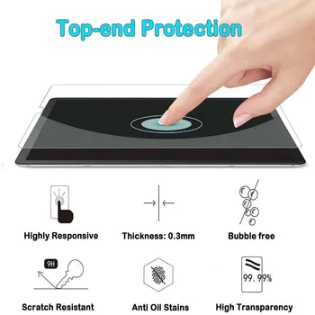 2Pcs Tablet, Kaljeno Steklo Screen Protector Pokrovček za Samsung Galaxy Tab S5E T720 Polno Zajetje Zaščitno folijo