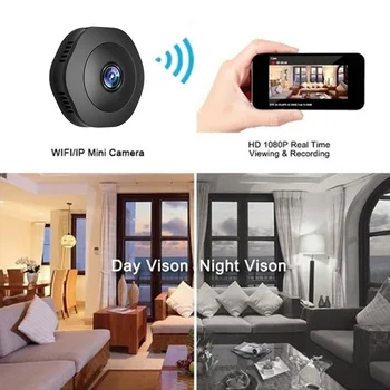 4K 1080P HD WiFi/DV Mini Kamero APP Daljinski upravljalnik Zaslona Home Security DV Kamera IP Kamere IR Noč Magnetni Brezžične Kamere