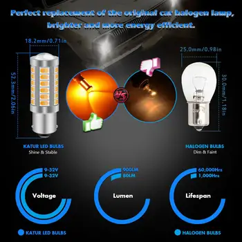 4pcs BAU15S 7507 1156PY PY21W 900 Lumnov Super Svetla LED Obrnite Rep Zavora Ustavi Opozorilne Luči Sijalka 5630 33-SMD Amber