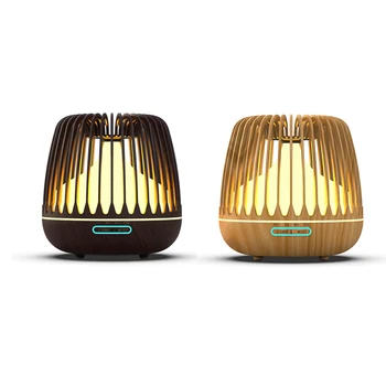 500 ML Aroma eteričnega Olja Difuzor Ultrazvočni Vlažilnik Zraka Lesa Zrn 7 Barva Spreminja, LED Luči Kul Megle za Dom