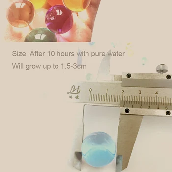 5000 Kos 2.5-3 mm 12 Barv Hydrogel Gel Otroci Igrače za Paintball Naraščajoče Vode Žogo Vode Kroglice Doma Vaza Dekoracijo Kristalno Tal, Blata