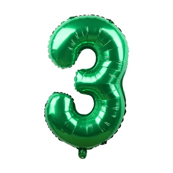 50pcs 32inch Zeleno Številko Folija Balon na Helij Baloni Globos Obletnico, Poročno Dekoracijo Baby Tuš Rojstni dan Dobave