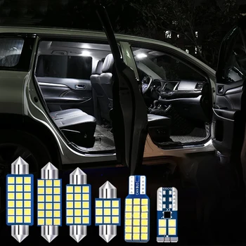 7x LED Žarnice za Avto Notranje Luči Komplet Za Hyundai Creta IX25 2016 2017 2018 2019 Branje Luči Ogledalo Ličila Prtljažnik, Svetilke