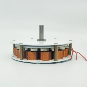 80W-100W Mini Disc generator železa jedro generator Močno Magnetno Nizko Hitrost, Multi-pole Tri-fazni AC Generator