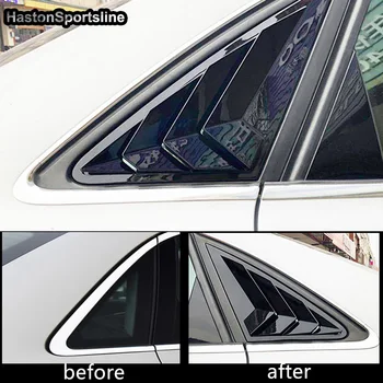 A4 Strani Okna Trikotnik Rolete dekoracijo za dovod Zraka Okraskov Vent Reže Zajemalka Kritje za Audi A4 4door 2008-