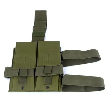 Abay Molle Airsoft Taktično Spusti Nogo Dvojni M4 5.56 Revije Torbica Vojaške Vojske Paintball Lov AK AR Pištolo Pištolo Mag Imetnika