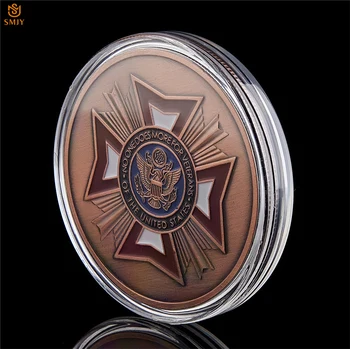 Ameriški Ponosni Oboroženih Sil, ki Služijo Na Svetu Iz ZDA Brezplačno Orel Kovinski Baker Izziv Zbirateljskih Kovancev (Vrednost