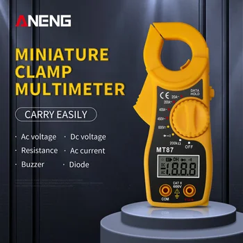 ANENG MT87 Digitalni Objemka Meter Multimeter AC/DC Voltmeter Ampermeter LCD Odpornost Multi Test Objemka Metrov