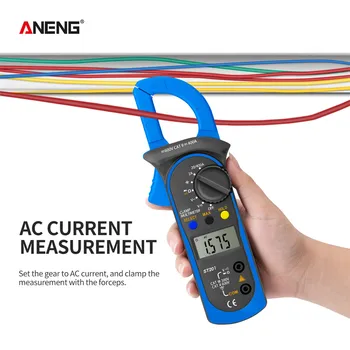 ANENG ST201 Digitalni Objemka Multimeter Odpornost ohm Tester AC DC Držalni Ampermeter Tranzistor Izpraševalec Voltmeter d Stik lcr meter