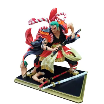 Anime Enem Kosu GK Roronoa Zoro Kabuki Toy Model 24 CM PVC Dejanje Slika Lutka Zbirateljske Model Igrača