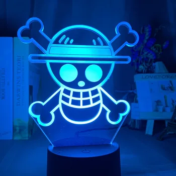 Anime ENEM KOSU LOGOTIP Otroci Nočna Lučka Led Touch Senzor Pisane Nočna za Otroka, Spalnica Dekoracijo Kul Desk 3d Lučka za Darilo