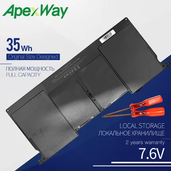 ApexWay 7.3 V 35WH A1406 A1495 Baterija Za APPLE Macbook Air 11