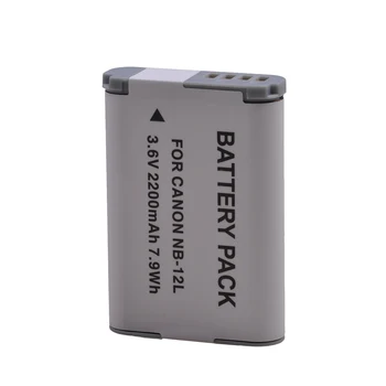 AsperX 2200mAh 1pcs NB-12L NAPOTILO 12L NB12L Baterija za Canon PowerShot G1 X Mark II G1X Mr 2, ZA PowerShot N100, N100 Baterije
