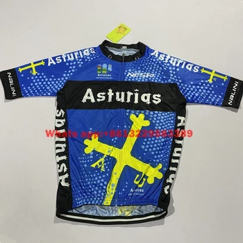 Asturije Kratek rokav Obleke poletne majice 2020 Kolesarska jakna mtb športna oblačila Mens Kolesarski Dres komplet kolesarske hlače gel blazinico