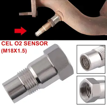 Avto Kisika O2 Tipalo Adapter za CEL Fix pregled Motorja glede Eliminator M18*1.5 Podaljšek Adapter za Vgradnjo Eliminator Test Cevi