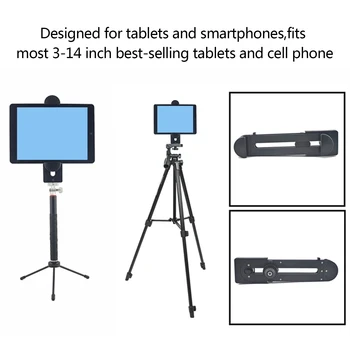 Besegad Univerzalnih Tablet Objemka Držalo, Stojalo, Stojalo, Nosilec za Apple iPad Mini Pro iPhone Pametni Telefon 3-14 palčni