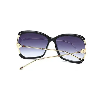 Blagovno znamko Design Prevelik Luksuz Ženske Polarizirana sončna Očala Modne dame sončna Očala Zeleno G Rdeče Ženski Gradient Očala Očala