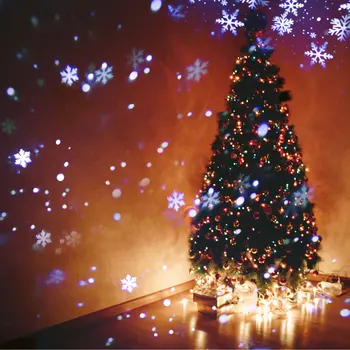 Božič Snežinka LED Projektor Luči Festival Počitniških Domov Stranka Dekor Noč Lučka Sneg Projektor Svetlobe, Božični Okraski