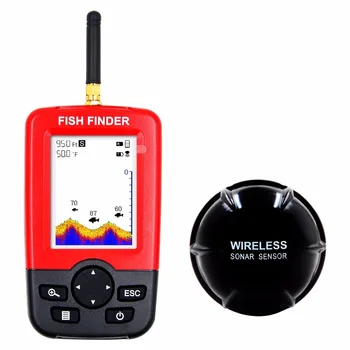Brezplačna Dostava Vroče Prodaje Alarm 100M Prenosni Sonar LCD Brezžični Finder Rib Fishing lure Echo C Ribolov Finder fishfinder