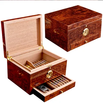 CIGARLOONG Cigar Humidor cedrovine Vlažilne Škatle Zakonsko Plasti Velike Sprejme 50 Namizje Polje
