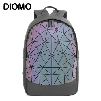 DIOMO 2020 Svetlobna Rhombic Nahrbtnik Trend Evropski in Ameriški Stil Študent Geometrijo Trikotnika Potovanja Nahrbtnik Laptop Torba