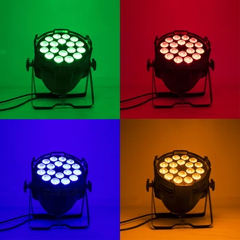 DJ Svetlobe Razsvetljavo Aluminij zlitine LED Ravno Par 18x18W 18x15W 18x12W Osvetlitev, ki je Primerna za DJ Disco party fazi žogo