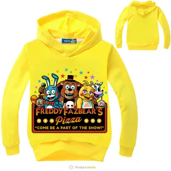 DLF 2-16Y Pet Noči na Freddy Hoodies Fantje Majica Najstniki Dekliška majica z Dolgimi rokavi pulover s kapuco Otroške Kostume Priložnostne Skokih