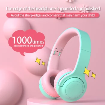 DOSII E3 Candy Barve Otroci Brezžične Slušalke Visoko Kakovost Stereo šumov Bas Slušalke Bluetooth 5.0 z Mikrofonom