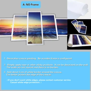 Embelish Platno Oljnih Slik Sunrise Ljubezen pogled na morje HD Wall Art Plakati Sodobne Dom Dekor Modularni Slike Dnevna Soba Slike