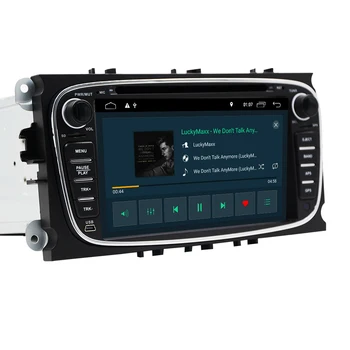 Eunavi 2 Din Android 10 avtoradio dvd za Ford focus 2 Mondeo, S-MAX, C-MAX, Galaxy Transit Tourneo stereo GPS Navigacija DSP WIFI