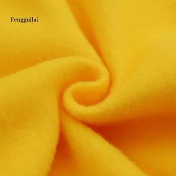 Fengguilai pozimi Priložnostne Runo ženske Puloverji Jopice dolg rokav rumena dekle Puloverji svoboden Hooded Ženski debel plašč