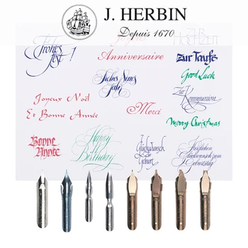 Francija je J. Herbin x Brause dip peresa angleški pisava praksi kaligrafija prst ravno flex težko