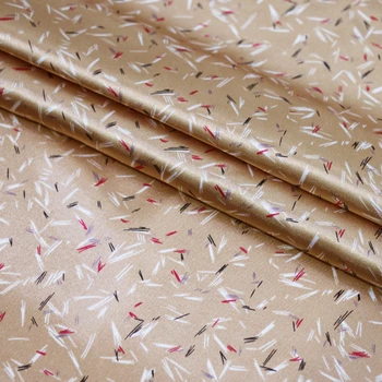 Geometrijske Saten Tissu Mehko Počitnice Okrasni Material, Tekstilne Charmeuse Meter