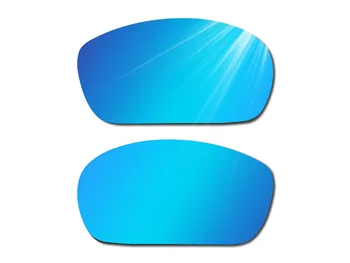 Glintbay 2 Parov Polarizirana sončna Očala Zamenjava Leč za Oakley Jawbone Ogenj Rdeča in Modra Led