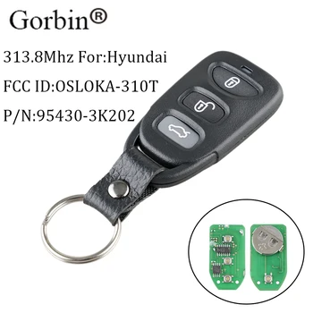 GORBIN 3+1Buttons Daljinsko Avto ključ 315Mhz Hyundai Sonata Elantra 2006-2010 Za Hyundai OSLOKA-310T Avtomobilske ključe