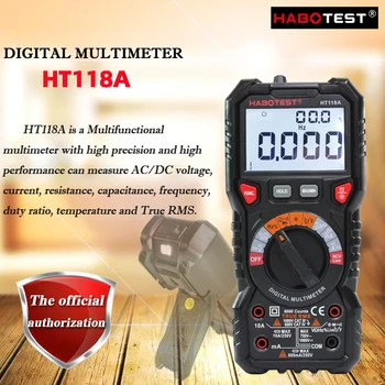HABOTEST HT118A/HT118C/HT118D Digitalni Multimeter; true RMS visoko natančnost intelligent digital display (digitalni zaslon multimeter / Delo svetlobe,