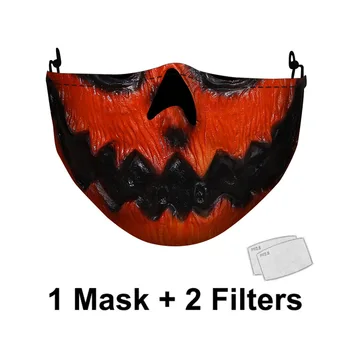 Halloween Smešno Lobanje Duh Ženske Odraslih Masko Za Enkratno Uporabo Washsable Tkanine Dustproof Otroci Moda Usta Kritje Tiskanja Stranka Maske