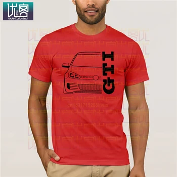 Herren t-shirt gti-schriftzug Rot Logo Grb Golf 1 2 3 4 5 6 7 Avto Auto Shirt Obleko Priljubljena t-shirt Crewneck