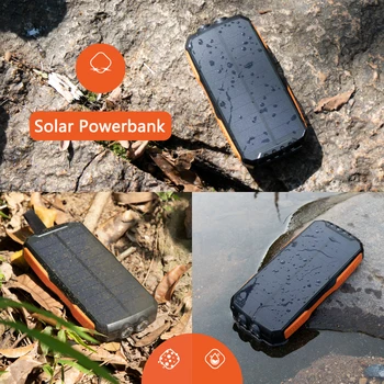 Hitro Qi Brezžični Polnilnik 25000mAh Sončne Powerbank Za iPhone 11 Samsung Xiaomi Moči Banke Zunanje Baterije Poverbank s Svetlobo