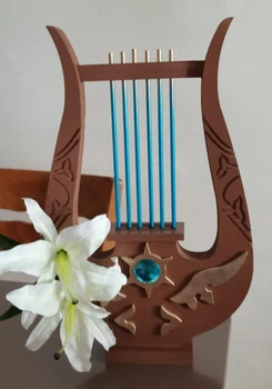 Igra Genshin Vpliv Venti Cosplay Prop Harfo 40 CM*25 CM Novega leta 2020