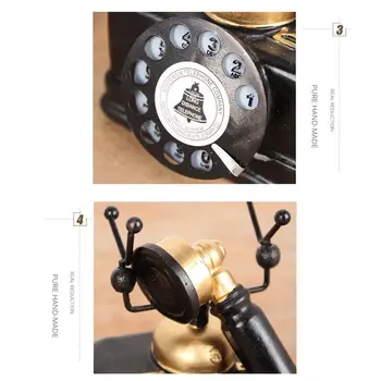 Industrijska mansarda Retro Rotacijski Model Telefona Obrti Dekoracijo Trgovine, Kavarne, Dnevna soba Predstavitev Dekoracijo, Dekoracijo Ustrelil rekviziti